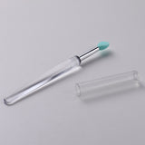 Reusable Silicone Lip Brush Set For Lipstick, Gloss, Balm, Mask & Scrub - Hygienic Caps, 8 Colors