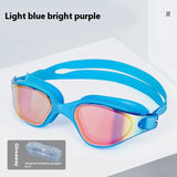 One-piece Silicone Large Frame Large Vision Waterproof Swimming Goggles