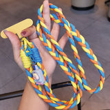 Crossbody Three-strand Horse Tail Mobile Phone Lanyard