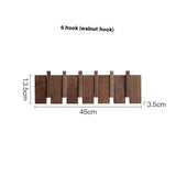 Solid Wood Simplicity Keys Clothes Hook Wall Home Door Hallway Hanger Punch-free