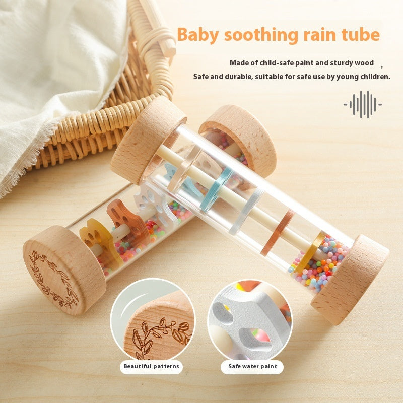 Rain Sound Simulation Rainbow Hourglass White Noise Baby Comfort Maracas