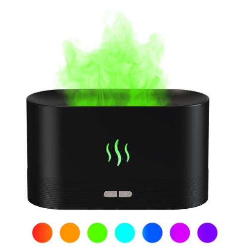 Aroma Diffuser With Flame Light Mist Humidifier