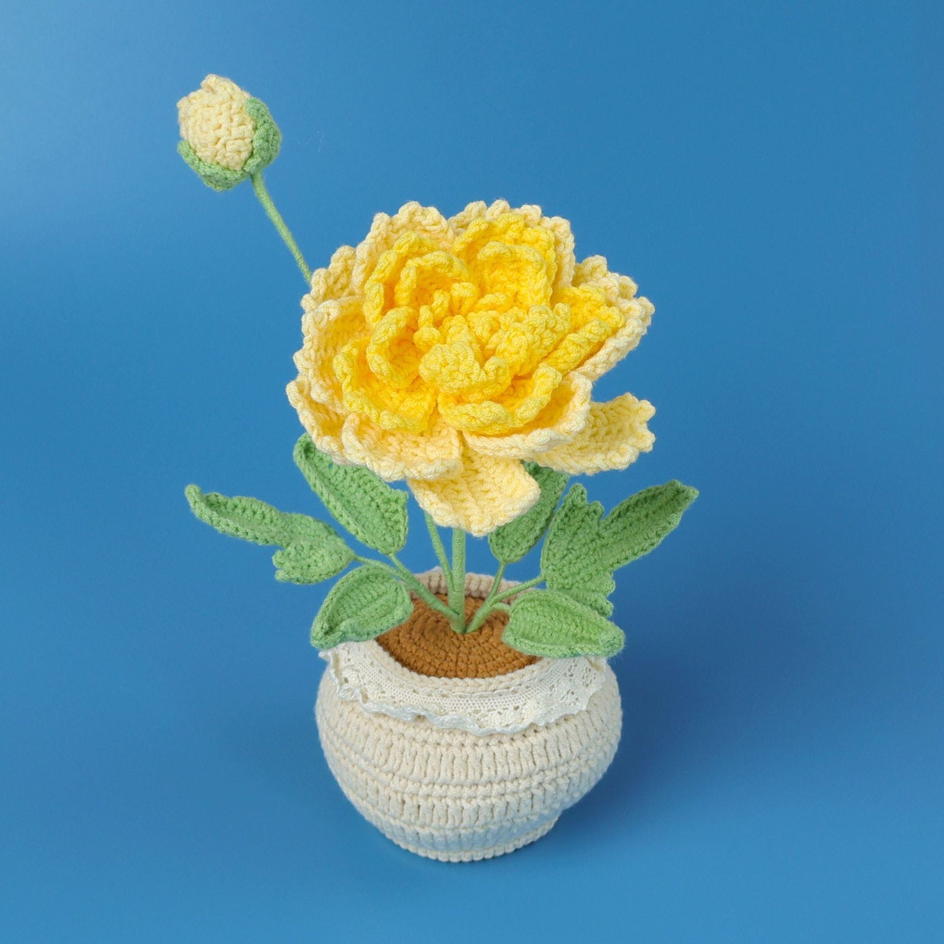 Handmade Wool Knitted Flower Pot