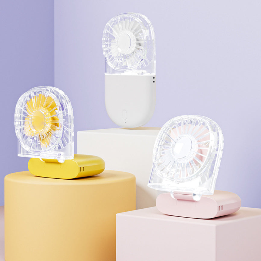 Transparent Folding Mini Outdoor Halter Little Fan