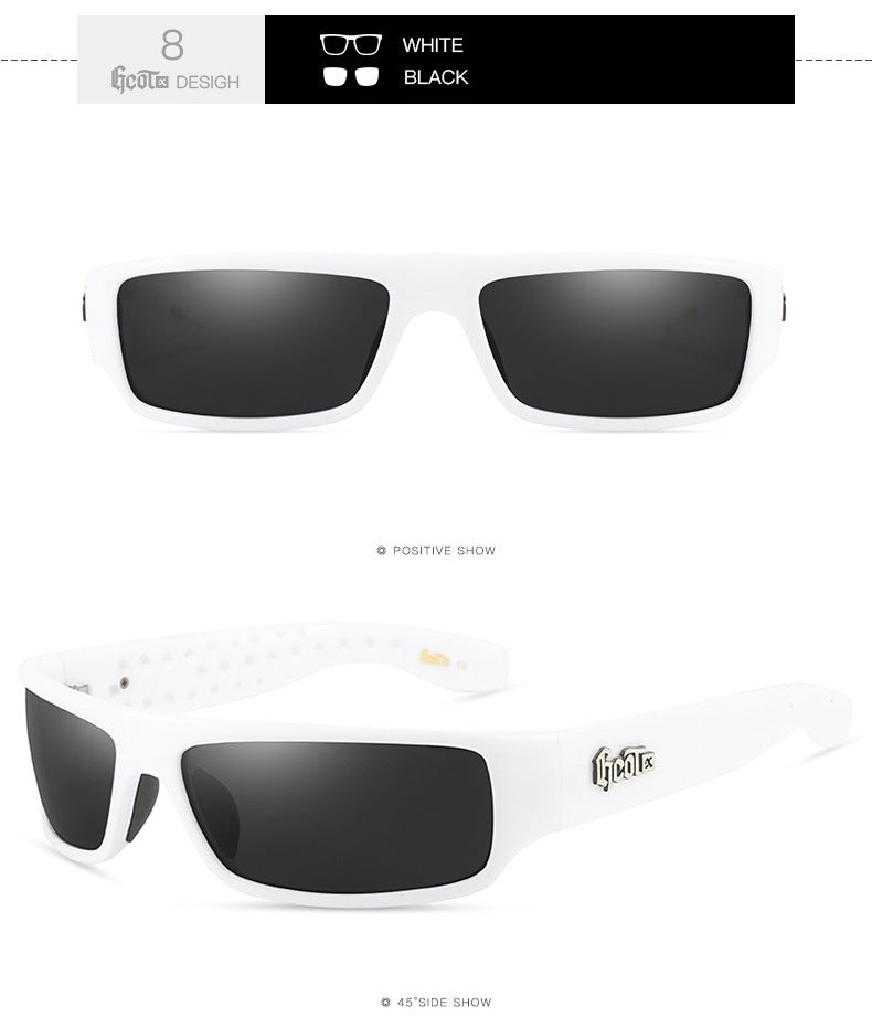 Motorcycle Bandit Style Hip Hop Fashion West Coast Polarized Sunglasses