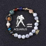 European And American Twelve Constellations Bracelets White Turquoise Eight Planets