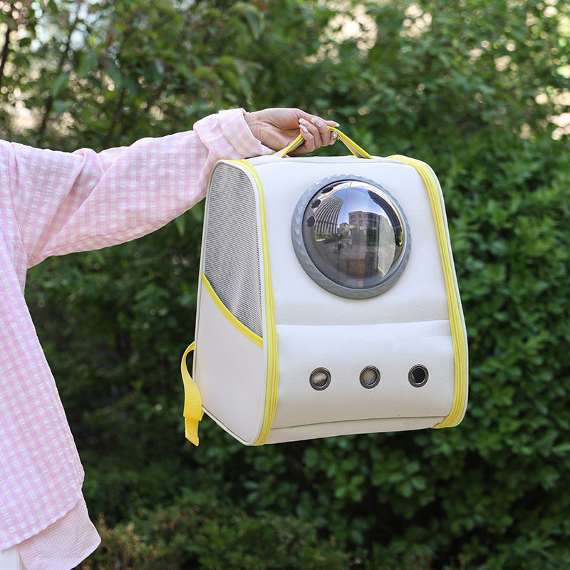 Space Capsule Large Capacity Breathable Pet Backpack For Going Out