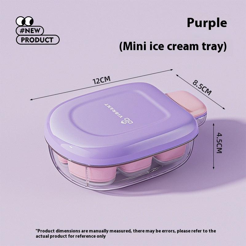 Ice Cube Mold Ice Storage With Lid Press Ice Maker