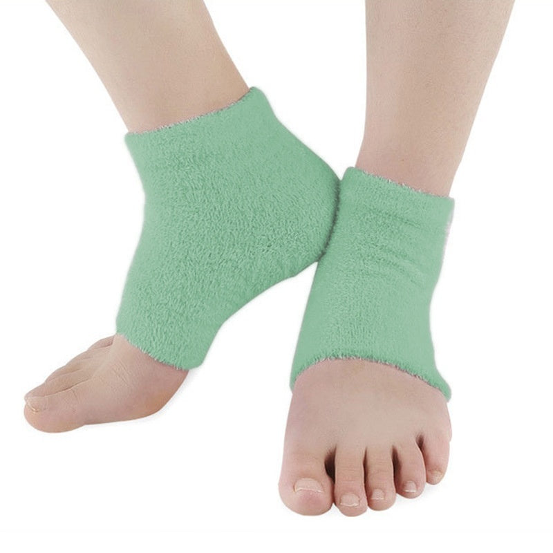 Feather Yarn Gel Heel Socks Moisturizing Exfoliating Anti-chapping