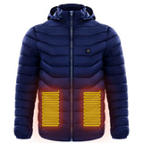 Electric Heating Coat Insulated Hood Windbreaker