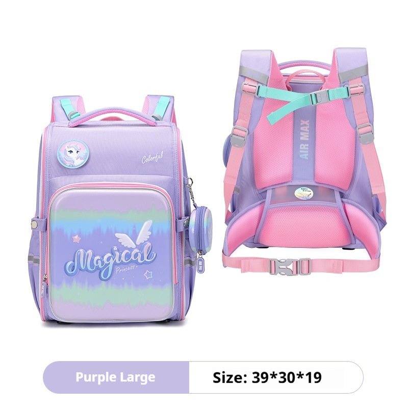 Large Capacity Waterproof Schoolbag For Elementary School Students And Girls