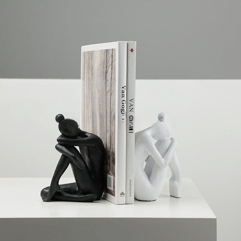 Nordic Affordable Luxury Character Bookend Decoration Model Room Hallway Home Study Creative Soft