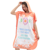 Dry Convenient Changing Double-sided Velvet Wearable Beach Bath Towel Hooded Cloak