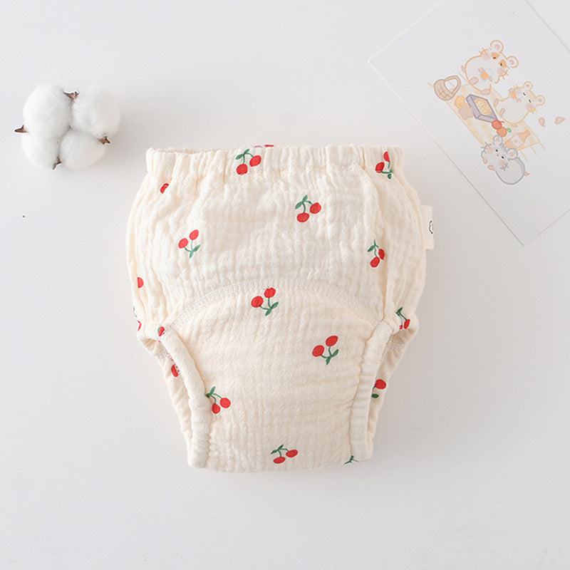 Gauze Cotton Baby's Ring Urine Training Pants Pure Diaper Pants