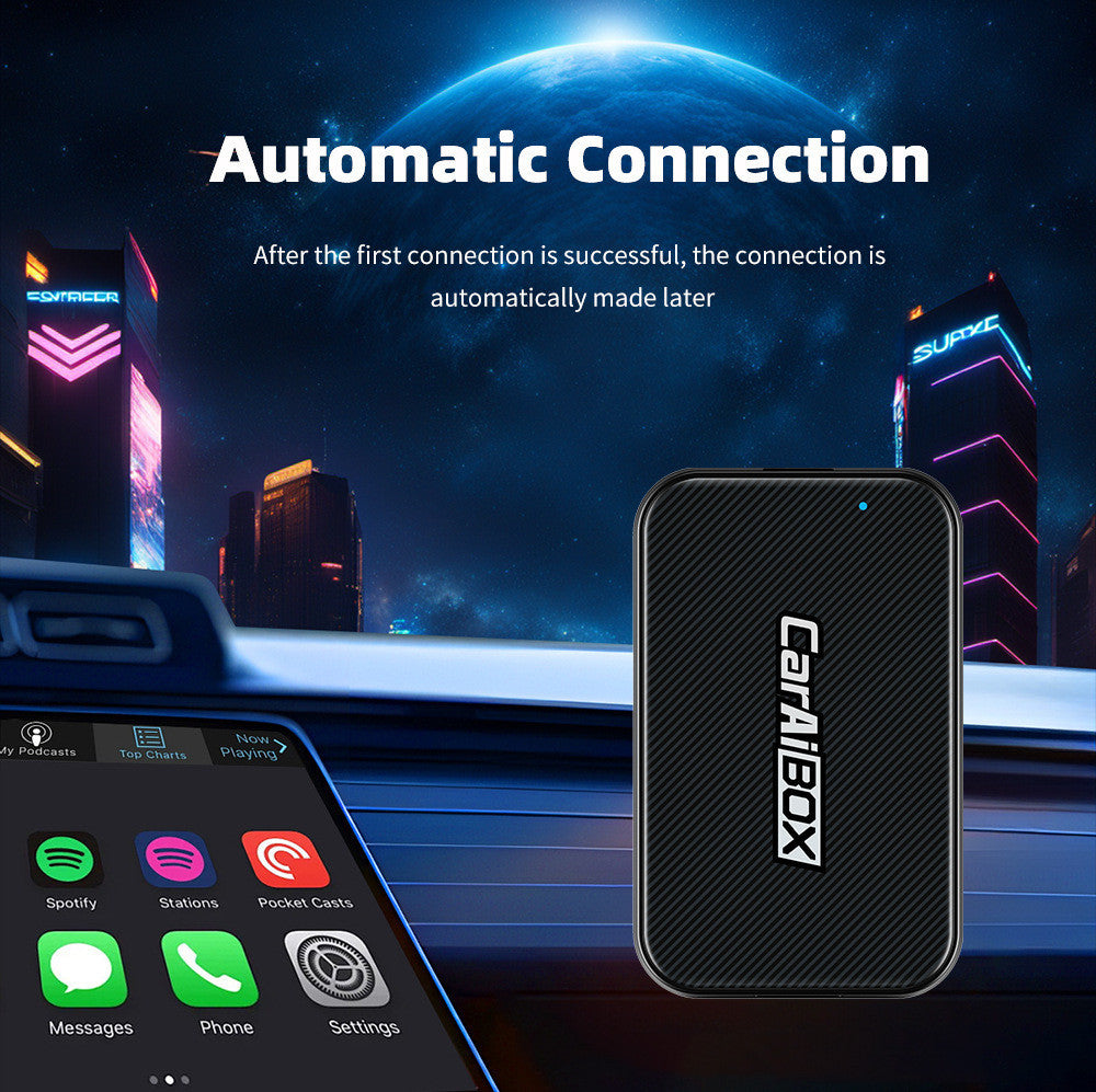 Direct Plug-in Wired To Wireless Carplay Box