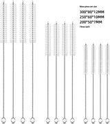 Nylon Cleaning Brush Set Stainless Steel
