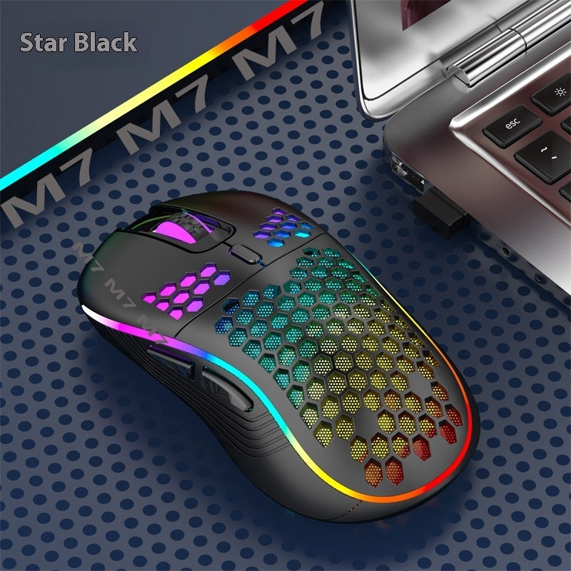 Hole Hollow-out Luminous Game Lightweight Wireless Mouse