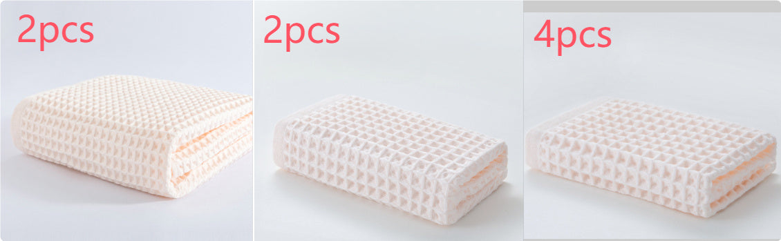 Waffle Pure Cotton Soft Water-absorbing 40g Small Square Towel