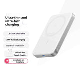 Ultra-thin Magsafe Magnetic Power Bank 30W Fast Charge 15W Wireless
