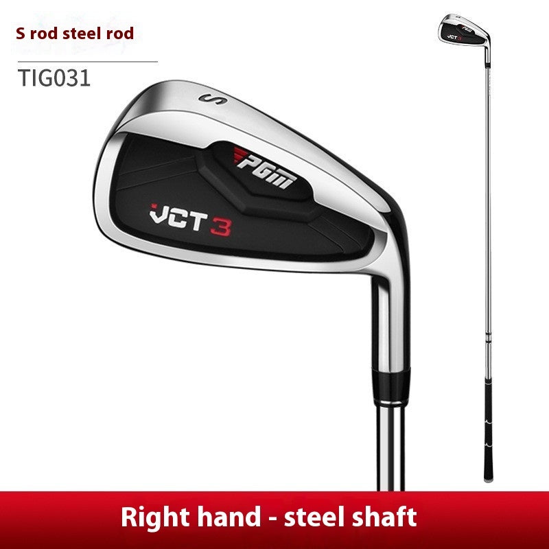 Golf Iron with Carbon Steel Shaft