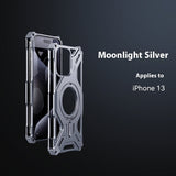 Aluminum Alloy Phone Case Full-covered Magnetic Rotating Bracket