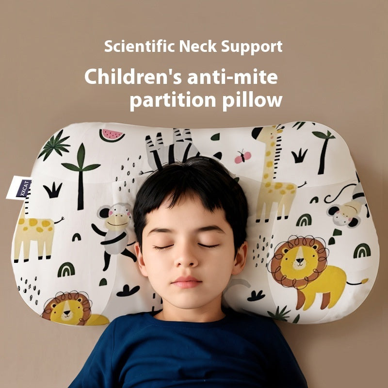 Four Seasons Universal Breathable Children Cartoon Anti-mite Pillow
