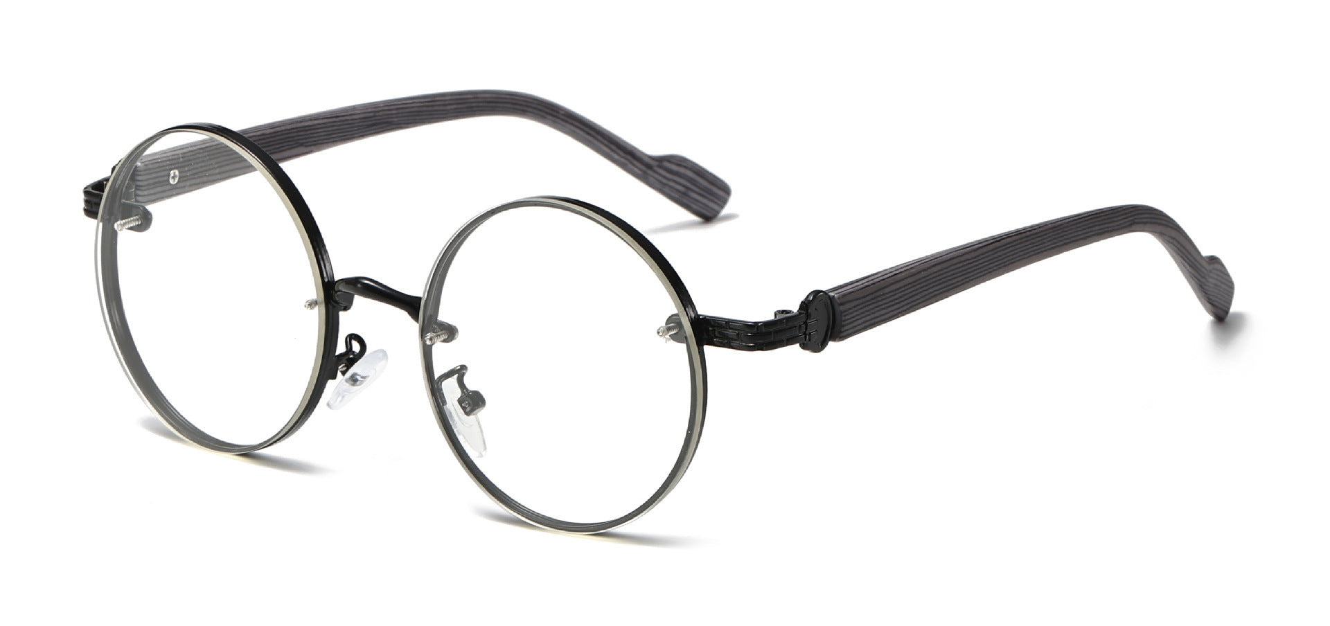 American Classic Metal Round Frame Sunglasses Personality Trend High Sense