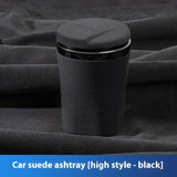 Suede Luminous Prevent Fly Ash Car Ashtray