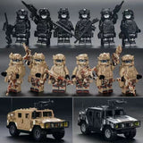Military Building Blocks Doll Assembled Desert Special Forces