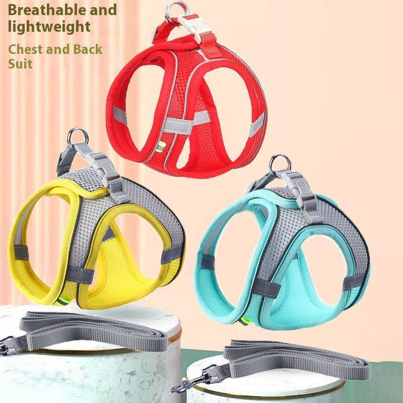 Pet Cat And Dog Universal Breathable Mesh Reflective Adjustable