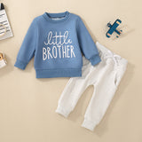 Boys And Girls Letter Sweater Suit