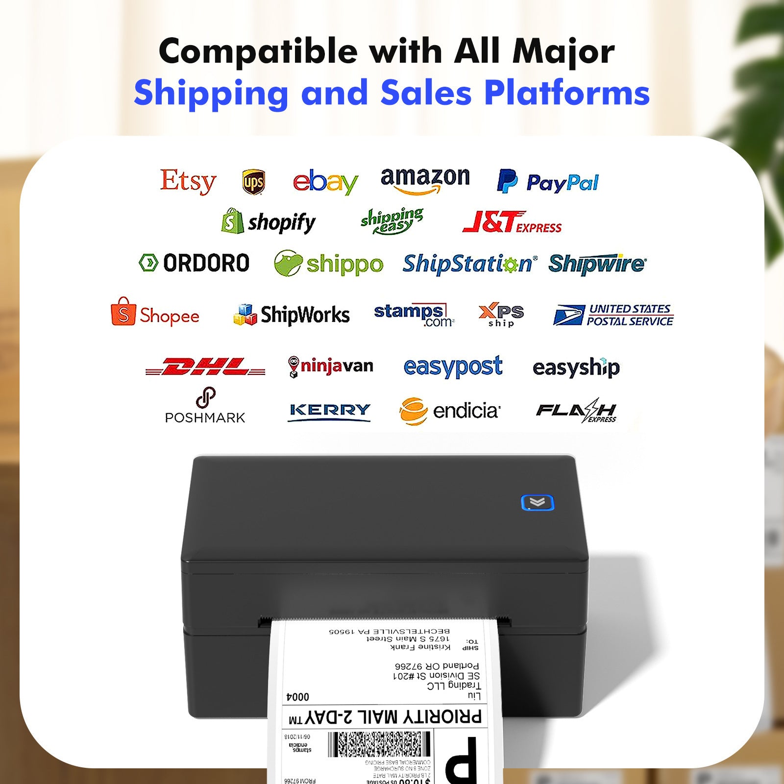 GD985 E-commerce Thermal Electronic Single Label Bar Code Printer