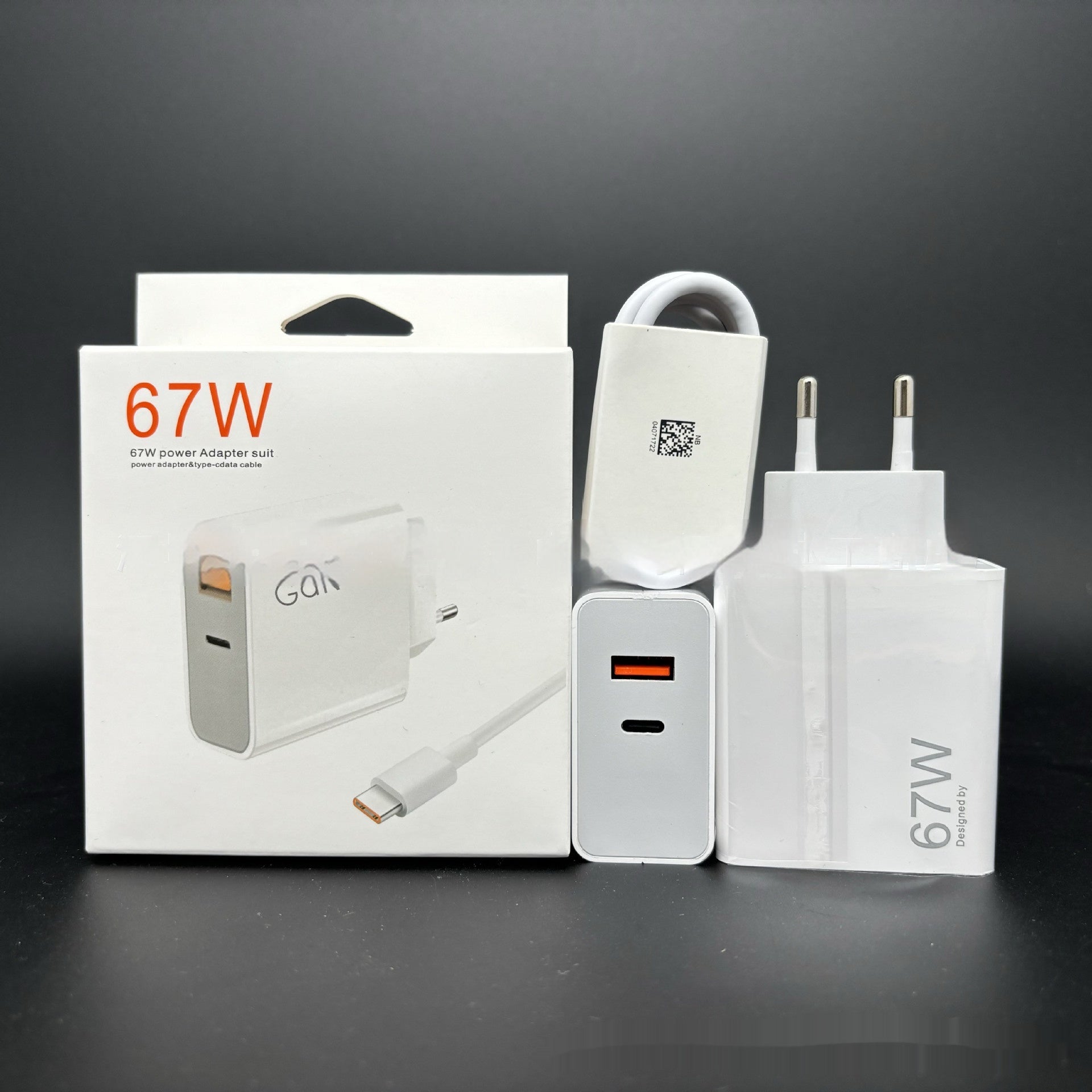 Power Adapter & Type-C Data Cable Fast Charger