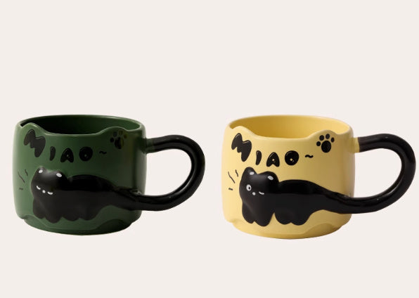 Suit Ceramic Mug Drinking Couple