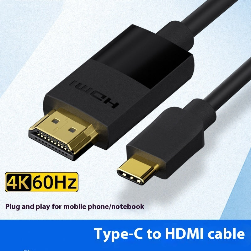 Type-C To HDMI Screen Synchronizing Cable 4K 60Hz Adapter Cable