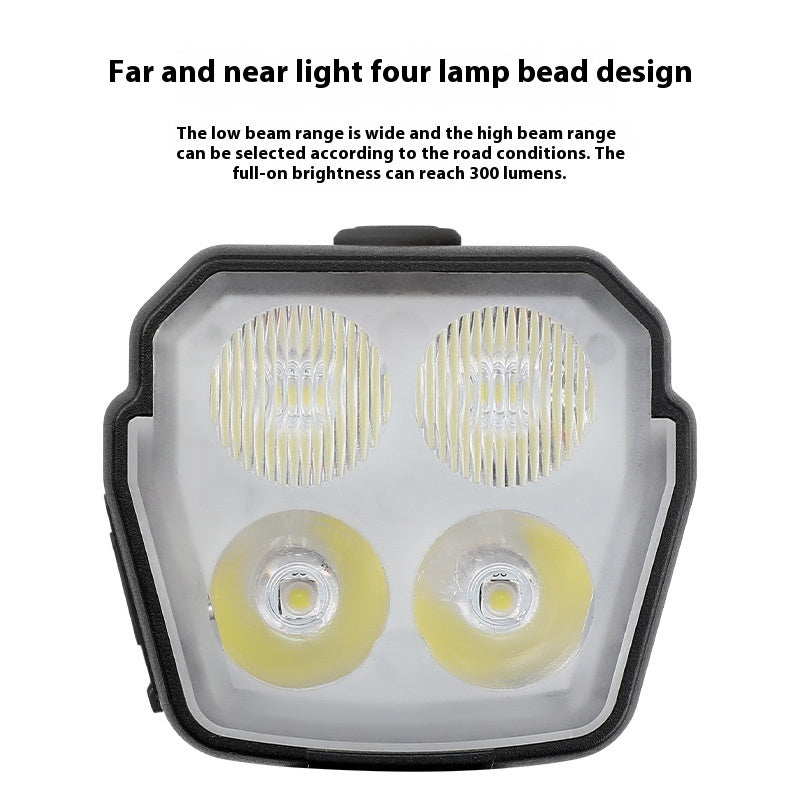 Bicycle Riding Horn Light Mountain Bike Road Night Flashlight