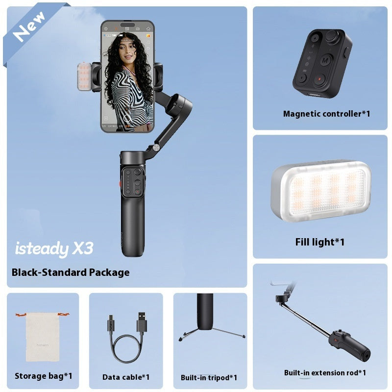 X3SE Mobile Phone Stabilizer PTZ Handheld Shooting Anti-shake Selfie Stick