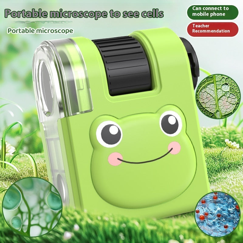 Internet Celebrity Portable Microscope Children's Mini Scientific Experiment Outdoor Exploration