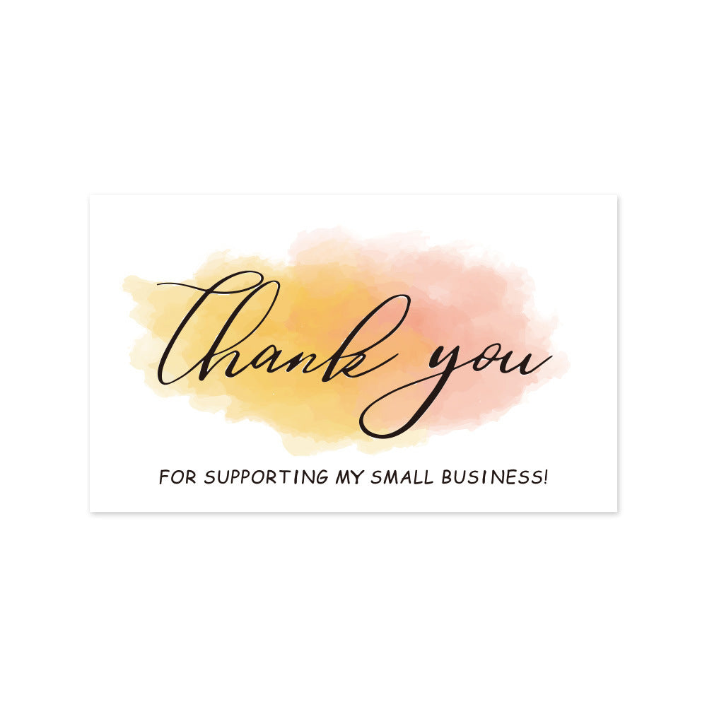 Thank You Card Coated Paper Card
