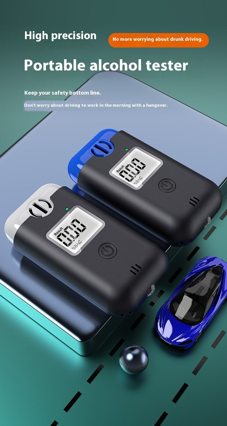Portable Alcohol Tester Dual Use In Car And Home