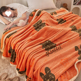 Milk Velvet Blanket Quilt Thickened Winter Coral Flannel
