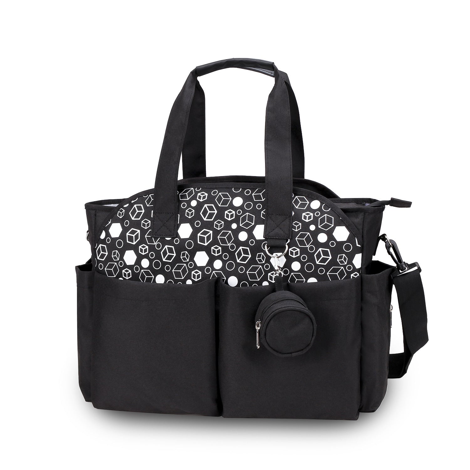 Outdoor Simplicity Printed Portable Single-shoulder Mommy Bag