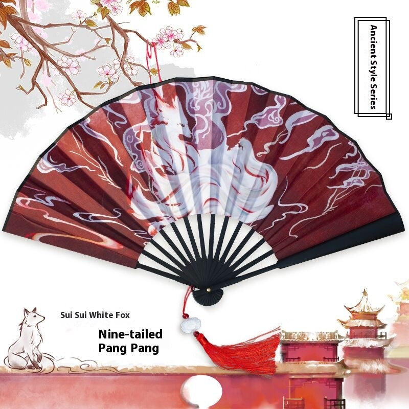 Antique Series Han Chinese Clothes Match Women's Folding Fan