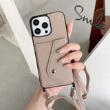 Applicable Phone Case Protective Case 14 Lychee Pattern Crossbody