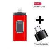 Multifunctional Mobile Phone U-disk Suitable For Mobile Phone Four-in-one Metal