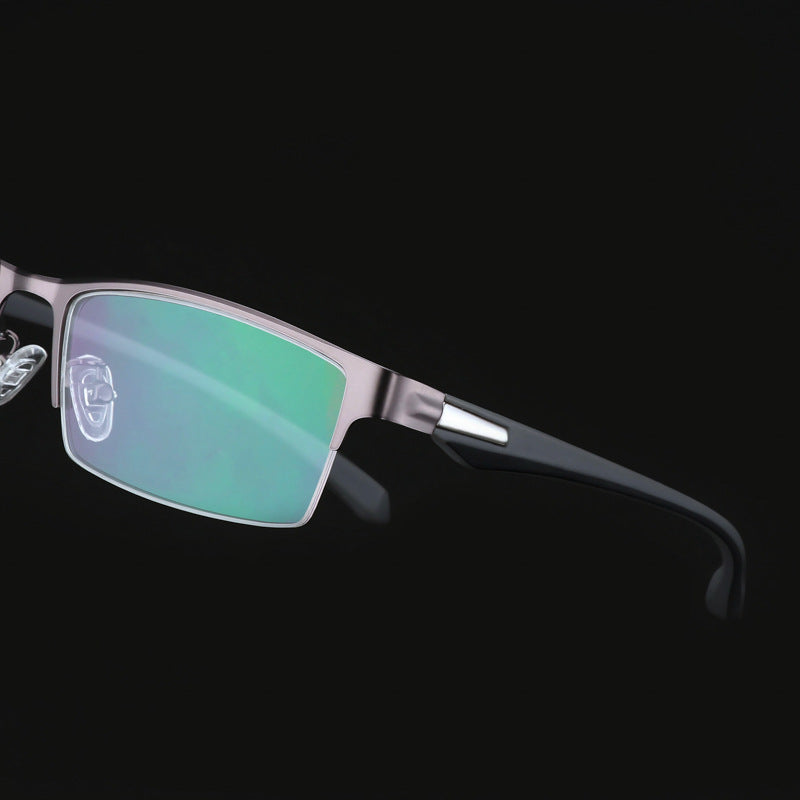 Ultra-light Metal Glasses Semi-rimless Frame