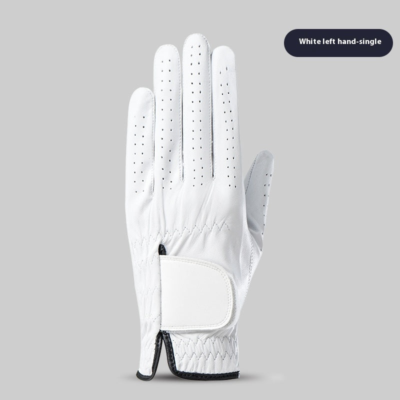 Men's Leather Breathable Non-slip Golf Gloves