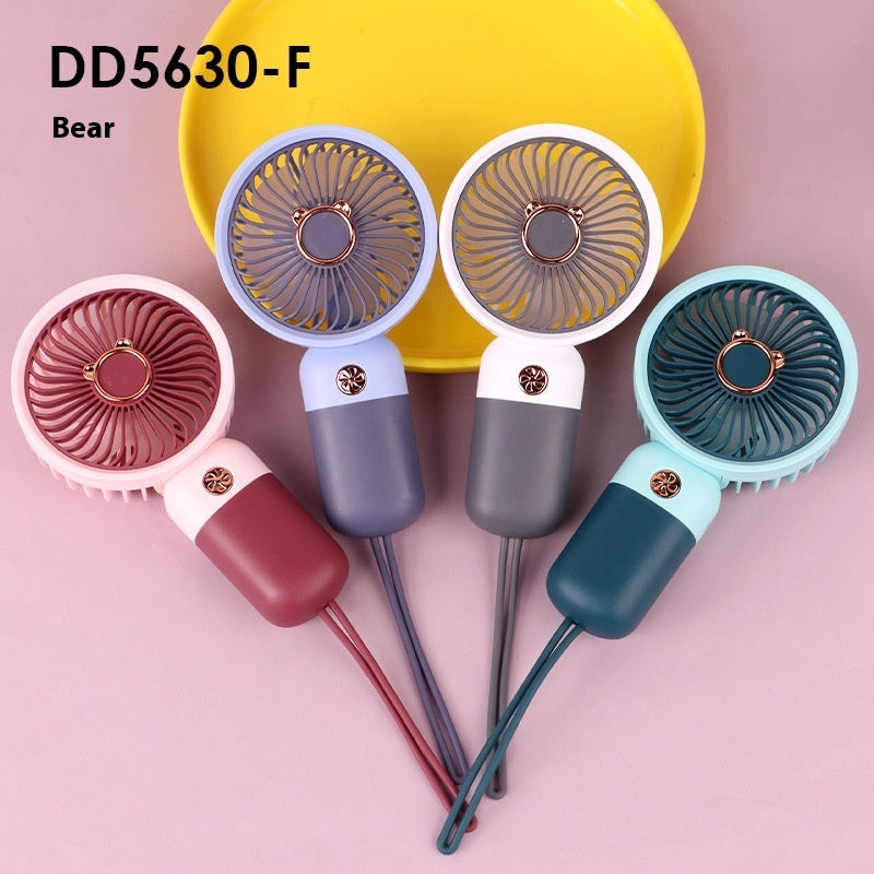 Cartoon Mini Handheld Fan Portable Charging USB