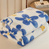 Milk Velvet Blanket Quilt Thickened Winter Coral Flannel