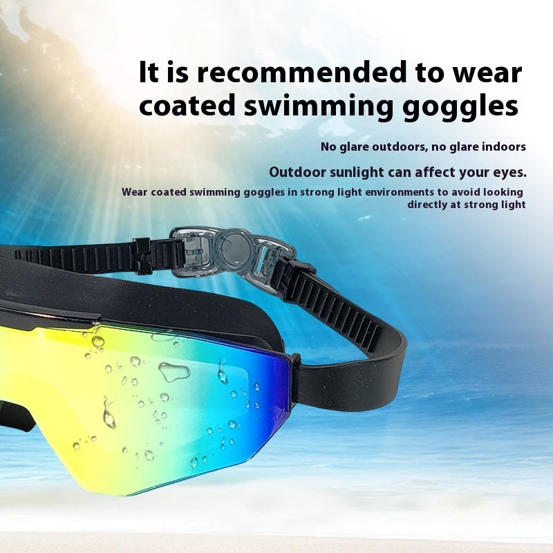Swimming Goggles Super Large Vision HD Anti-fog